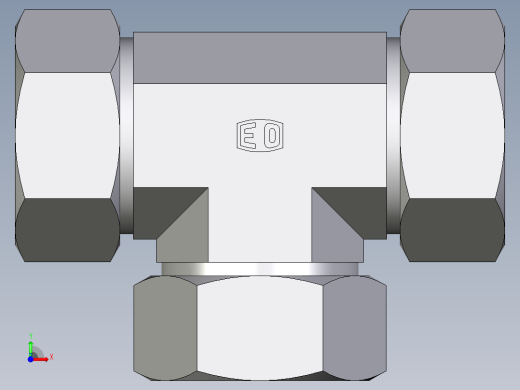 卡套式工业通用硬管接头EO_Union_tee_T35ZLCF前视缩略图