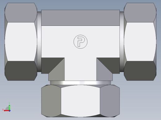 卡套式工业通用硬管接头EO_Union_tee_T35ZLCF后视缩略图