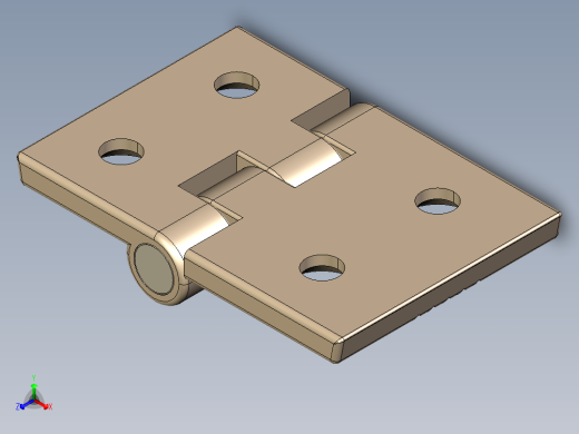 型材-KJN 30X40 CONDUCTIVE HINGE 3842544528正等轴测缩略图