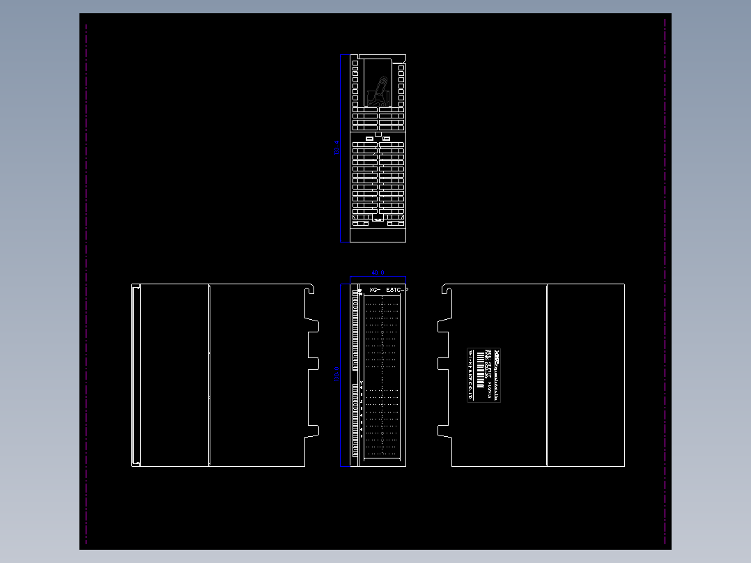 XG-E8TC-P外观尺寸图