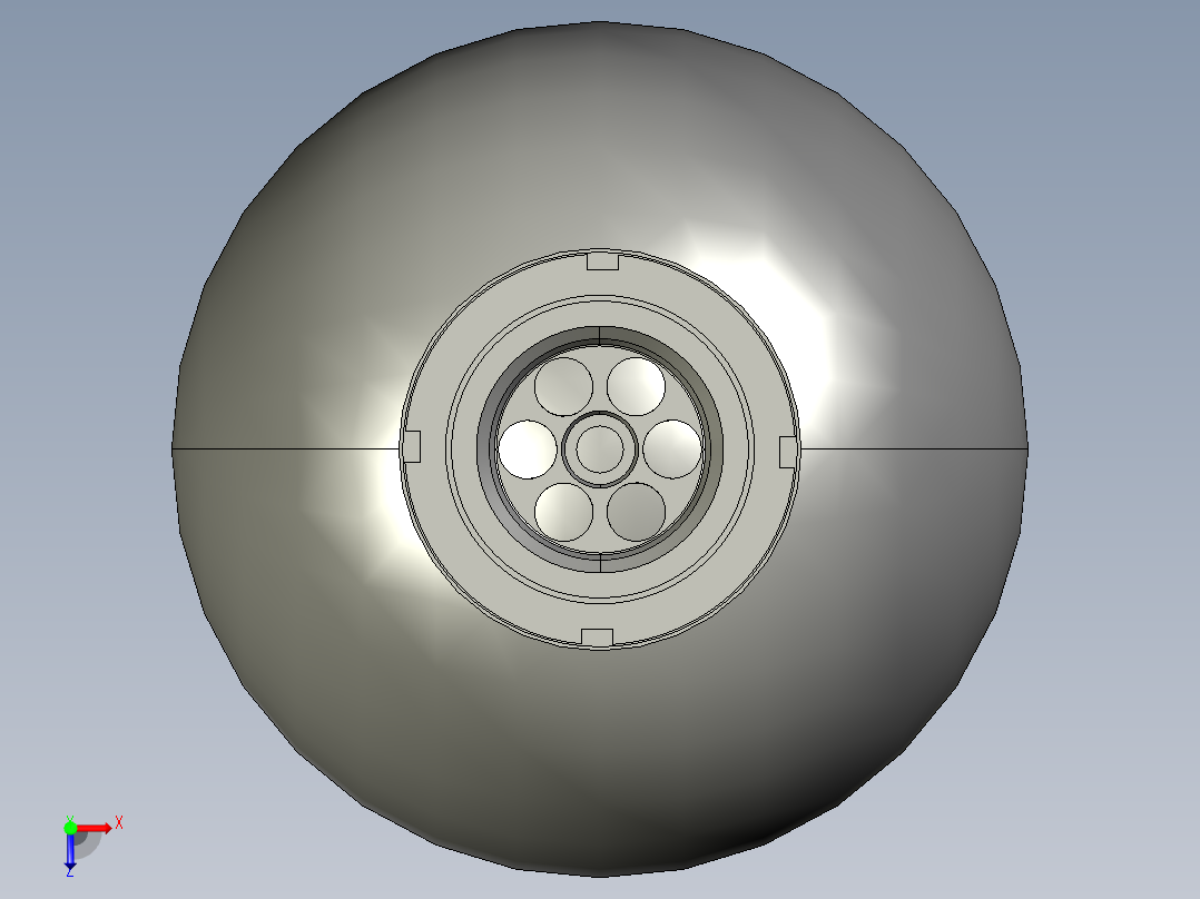 囊式蓄能器俯视图