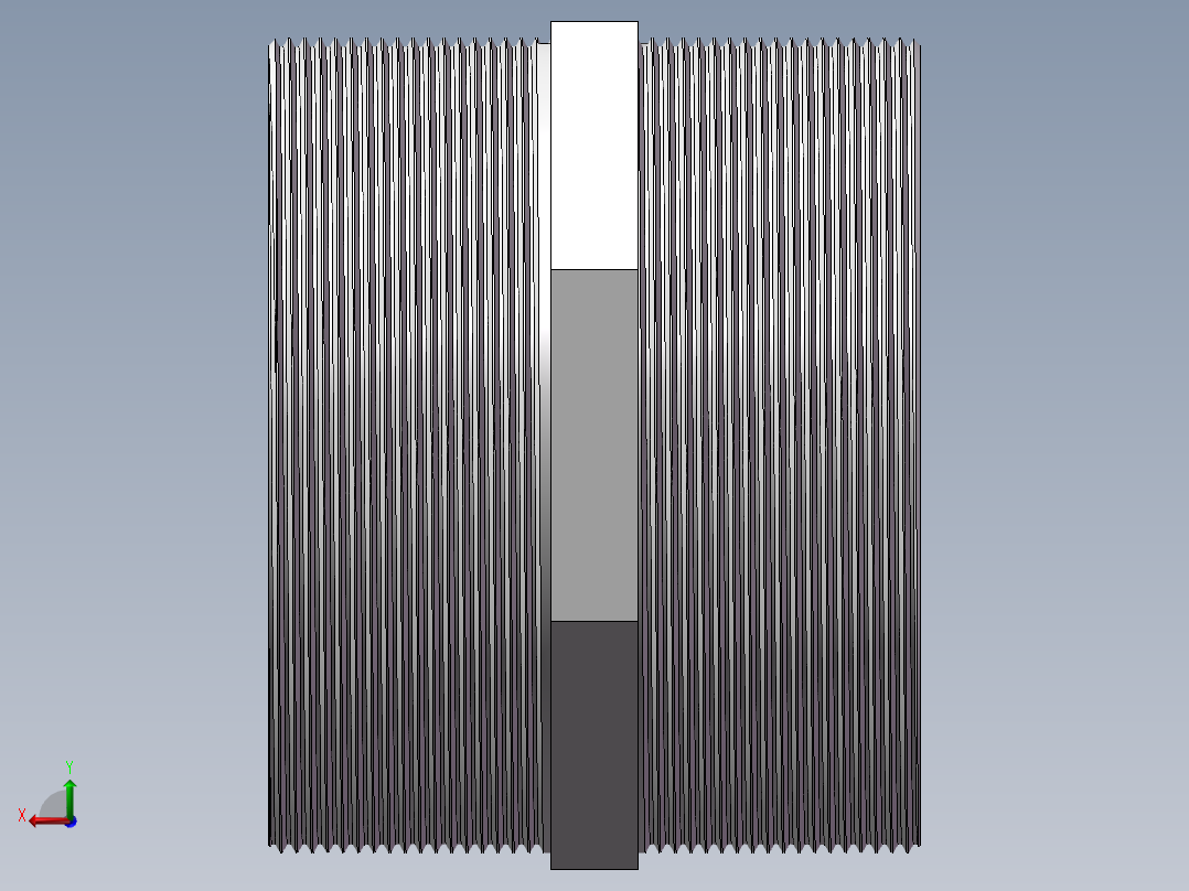 对丝-六角等径 DN100后视图