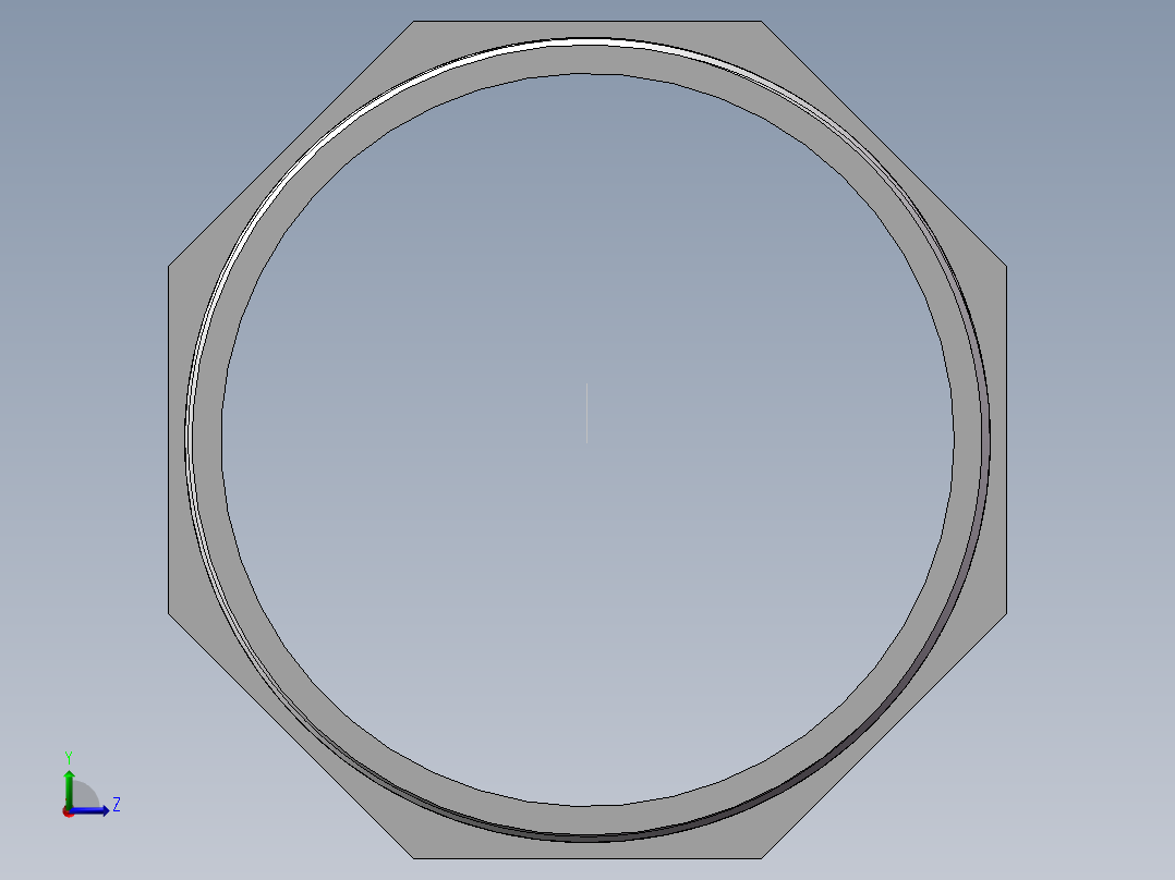 对丝-六角等径 DN100左视图