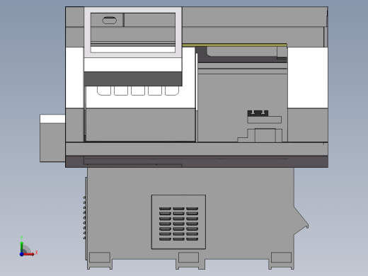 机床钣金设计前视缩略图