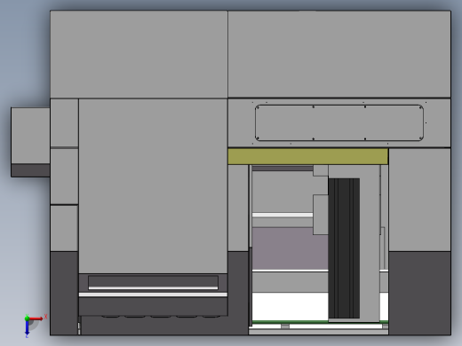 机床钣金设计俯视缩略图
