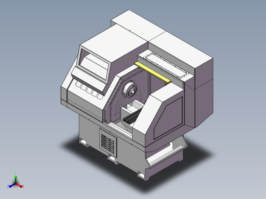 机床钣金设计正等轴测缩略图