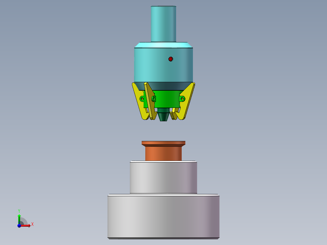 旋转压边机构前视图