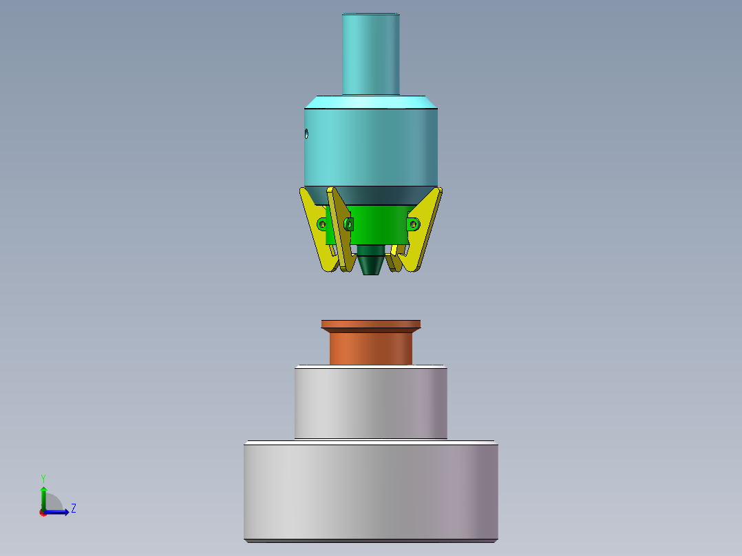 旋转压边机构左视图