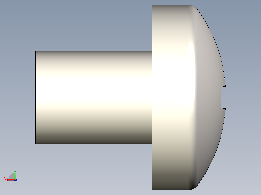 螺丝 M2 x 十字盘头-M2 x 2.5 Screw head.STEP后视图