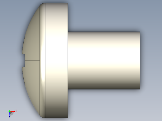 螺丝 M2 x 十字盘头-M2 x 2.5 Screw head.STEP俯视缩略图