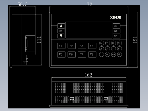 XP-18外形尺寸图