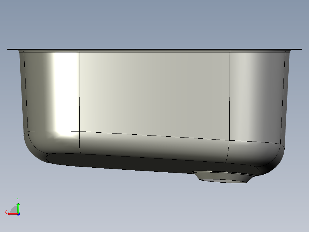水槽、不锈钢水槽(94)后视图