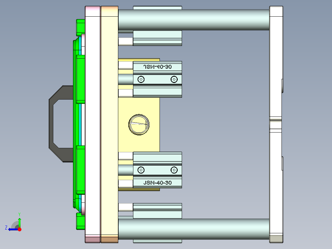 TP501-A-笔记本CNC工装夹具三维模型CNC1-0713右视图