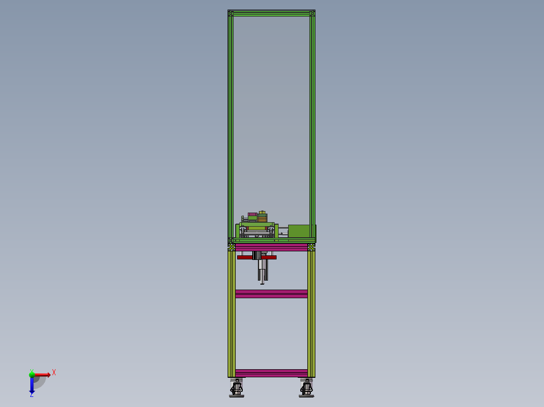 插头组装流水线sw18可编辑俯视图