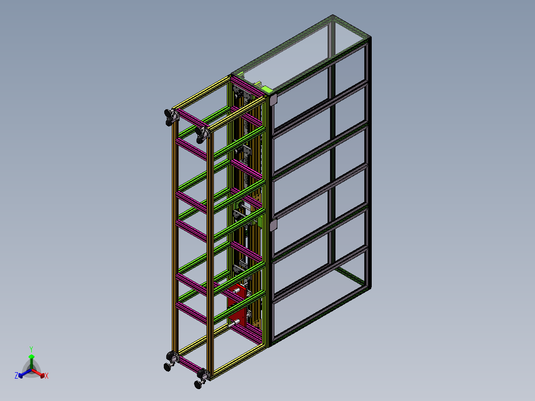 插头组装流水线sw18可编辑正等轴测图