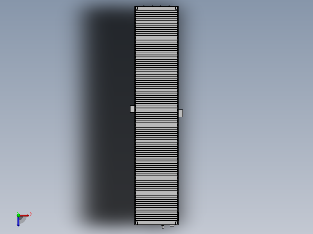 40尺储能集装箱sw16可编辑俯视图