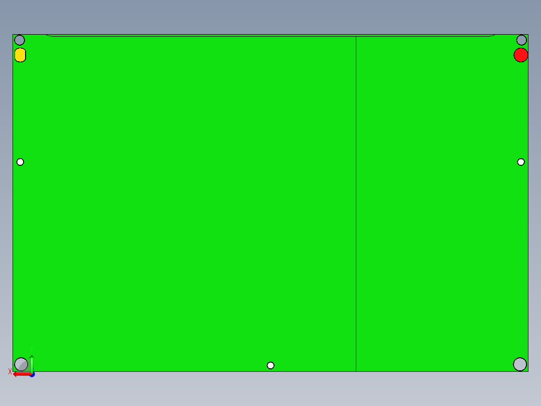 冲压件平板外壳铣包胶结构UG编程程序模型后视图