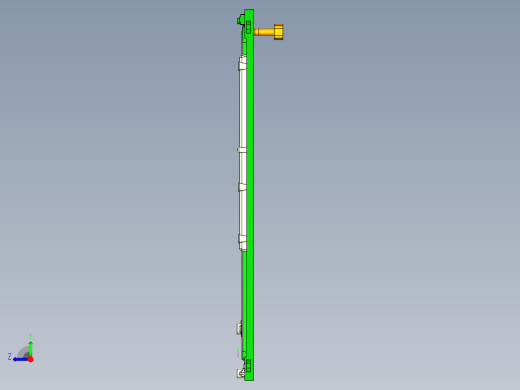 冲压件平板外壳铣包胶结构UG编程程序模型右视缩略图