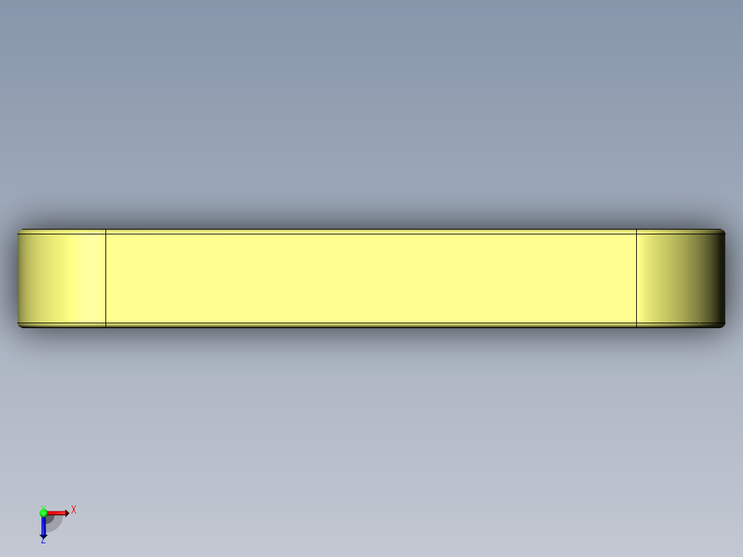 普通平键A型45×25×180俯视图
