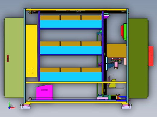 柜式自动化立体仓库前视缩略图