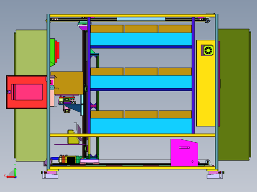 柜式自动化立体仓库后视缩略图
