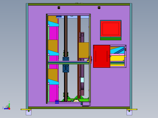 柜式自动化立体仓库右视缩略图