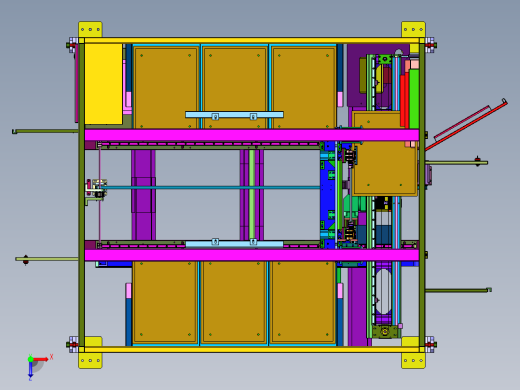 柜式自动化立体仓库俯视缩略图