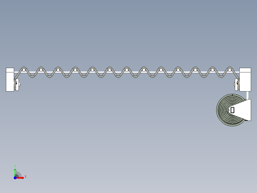 B2004267-伸缩遮阳帘雨棚前视图