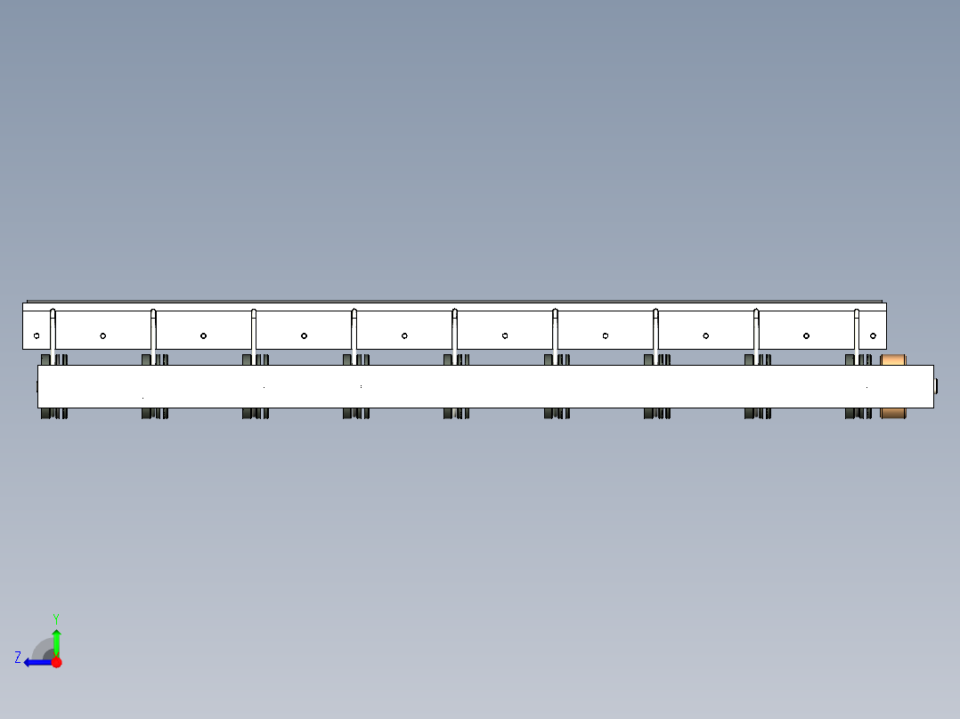 B2004267-伸缩遮阳帘雨棚右视图