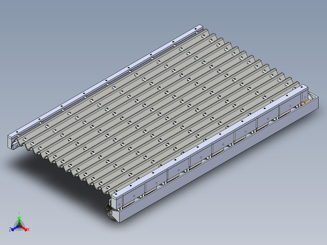 B2004267-伸缩遮阳帘雨棚正等轴测图