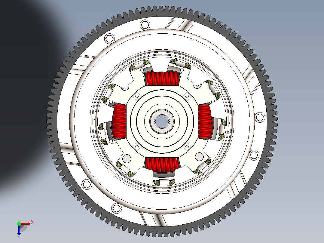 离合器(32)俯视图