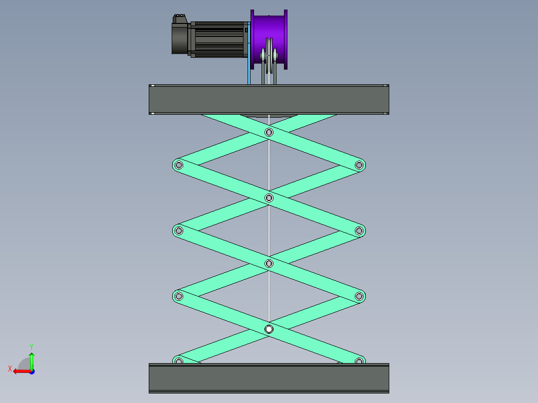 电动晾衣架后视图