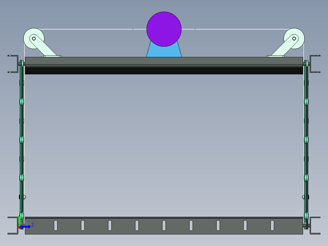 电动晾衣架左视图