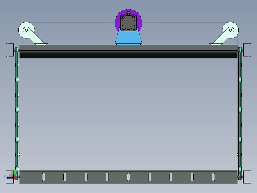 电动晾衣架右视图