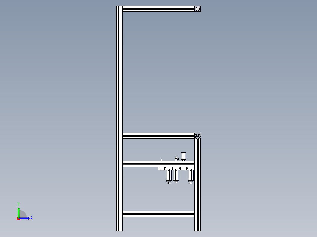 B2004689-工作站左视图