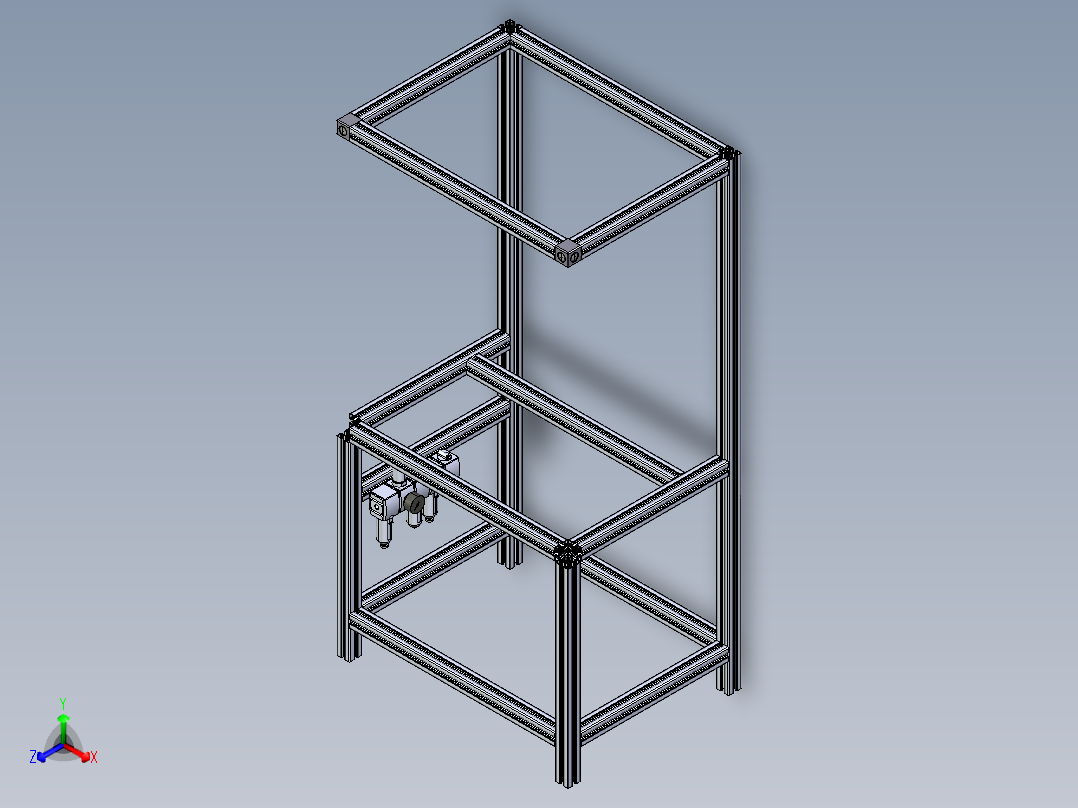 B2004689-工作站正等轴测图