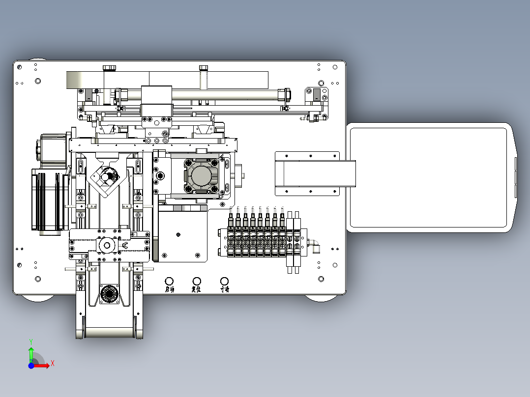 自动压装机前视图