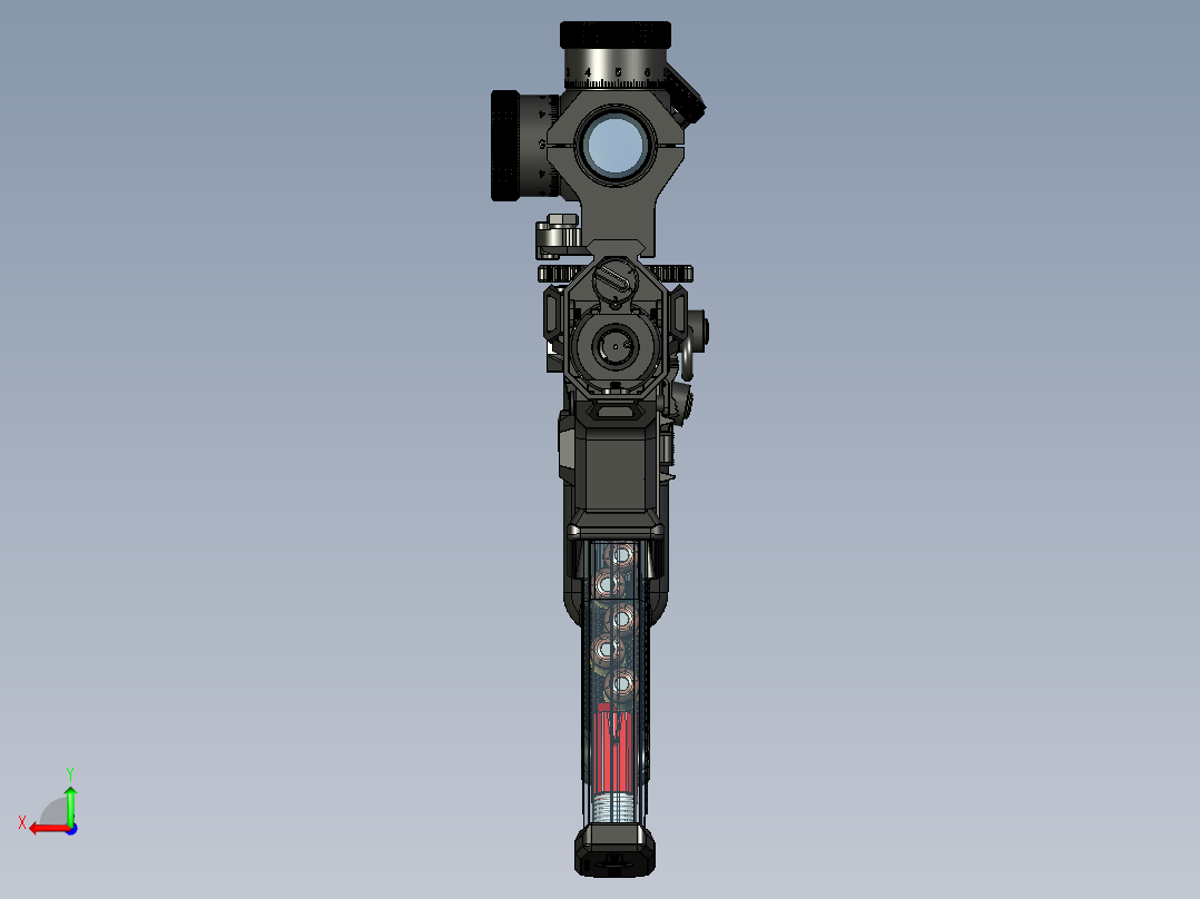 手枪左轮冲锋枪老式狙击步枪设计3D图纸perun-s-beowulf STP后视图