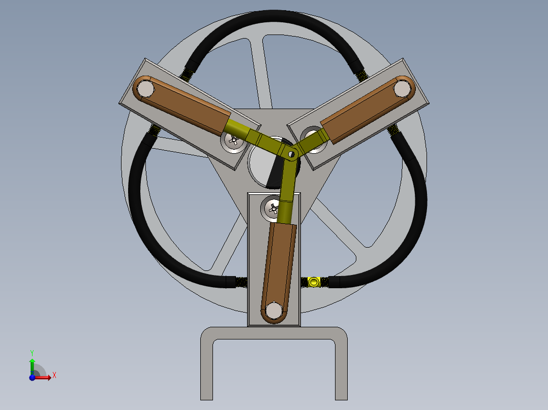 蒸汽机the-3-sisters-steam-engine-1833-模型格式为 sw前视图