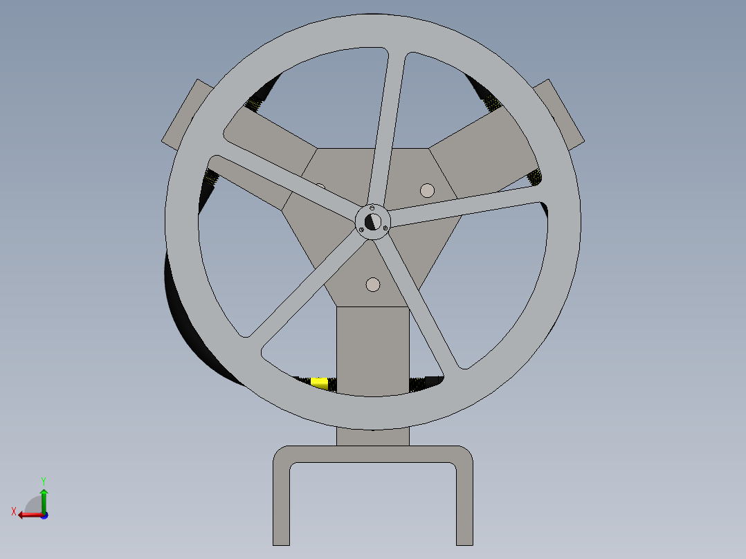 蒸汽机the-3-sisters-steam-engine-1833-模型格式为 sw后视图