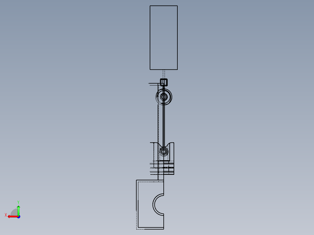防磨损活塞组件后视图