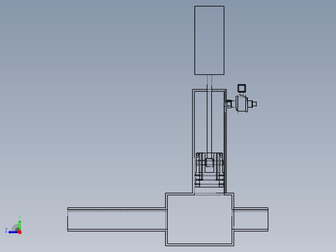 防磨损活塞组件右视图