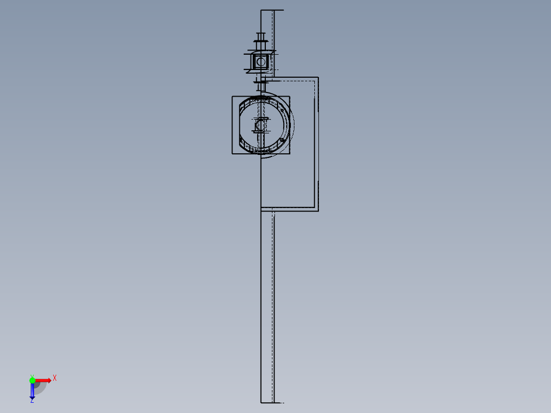 防磨损活塞组件俯视图