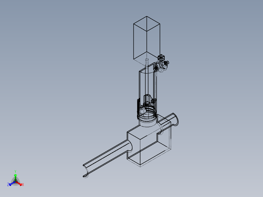 防磨损活塞组件正等轴测图