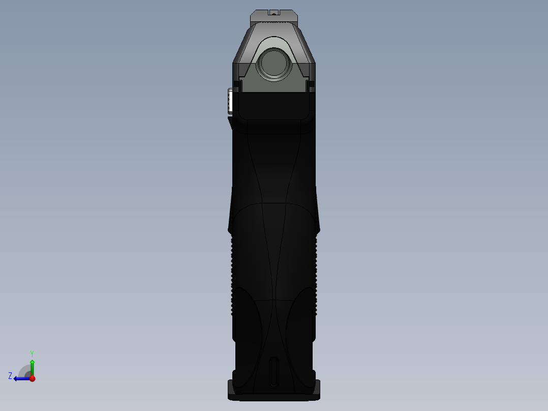 手枪左轮冲锋枪老式狙击步枪设计3D图纸walther-p99-airsoft-gun sw stp stl右视图