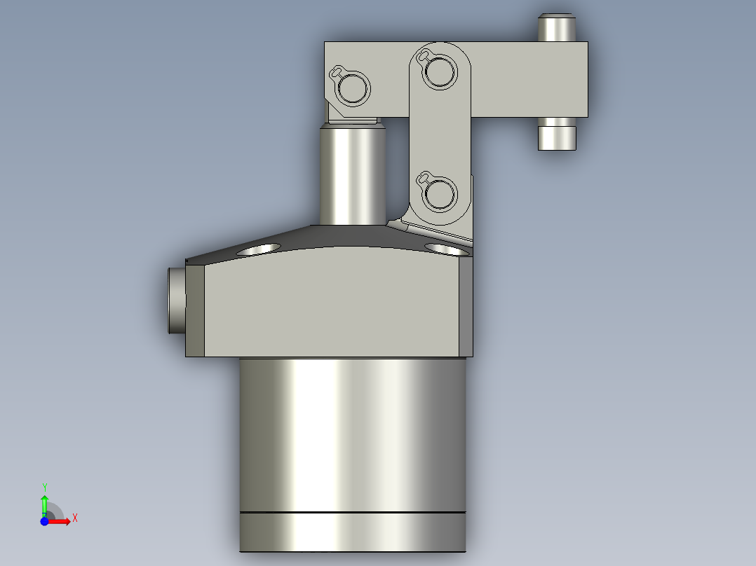 YLN05-N单动连杆夹紧器前视图