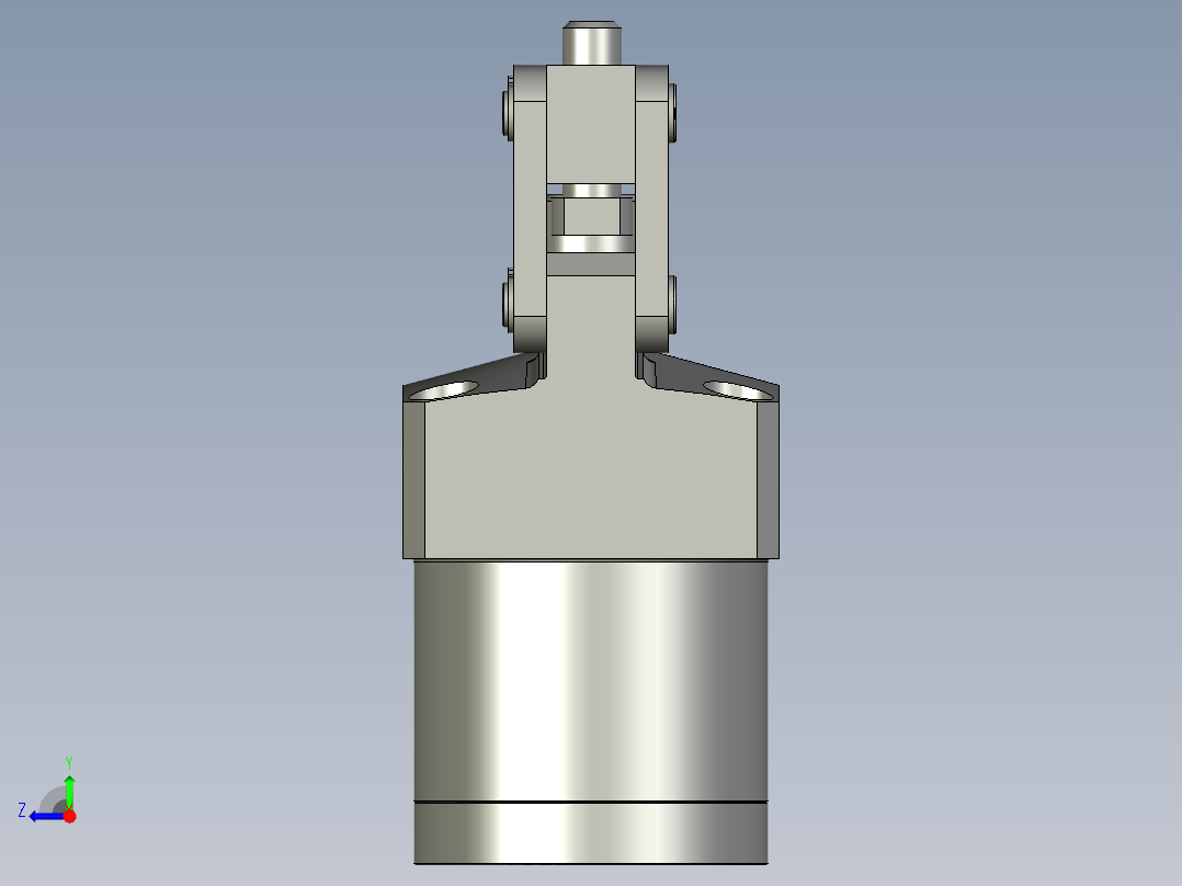 YLN05-N单动连杆夹紧器右视图