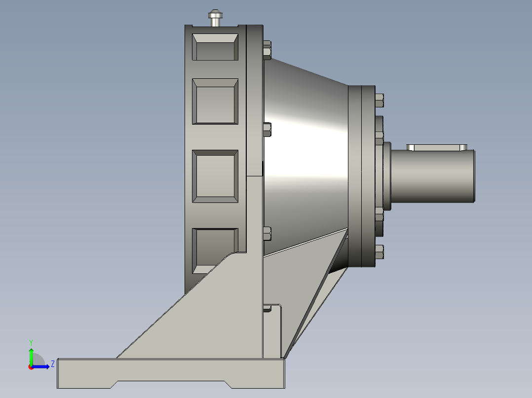 XW(D)型卧式单级外形摆线针轮减速机(天津标准)XWD11-3-135_减速机2左视图
