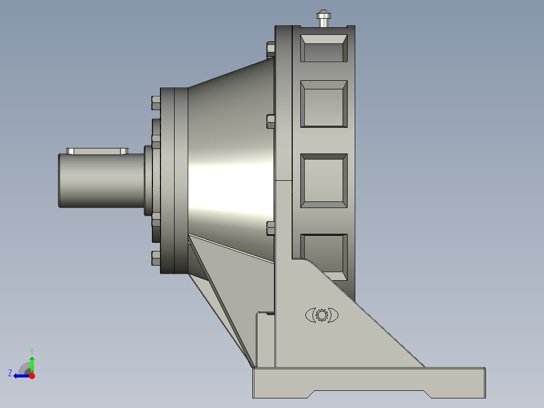 XW(D)型卧式单级外形摆线针轮减速机(天津标准)XWD11-3-135_减速机2右视图