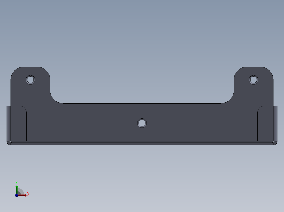 壁挂式电源板支架前视图